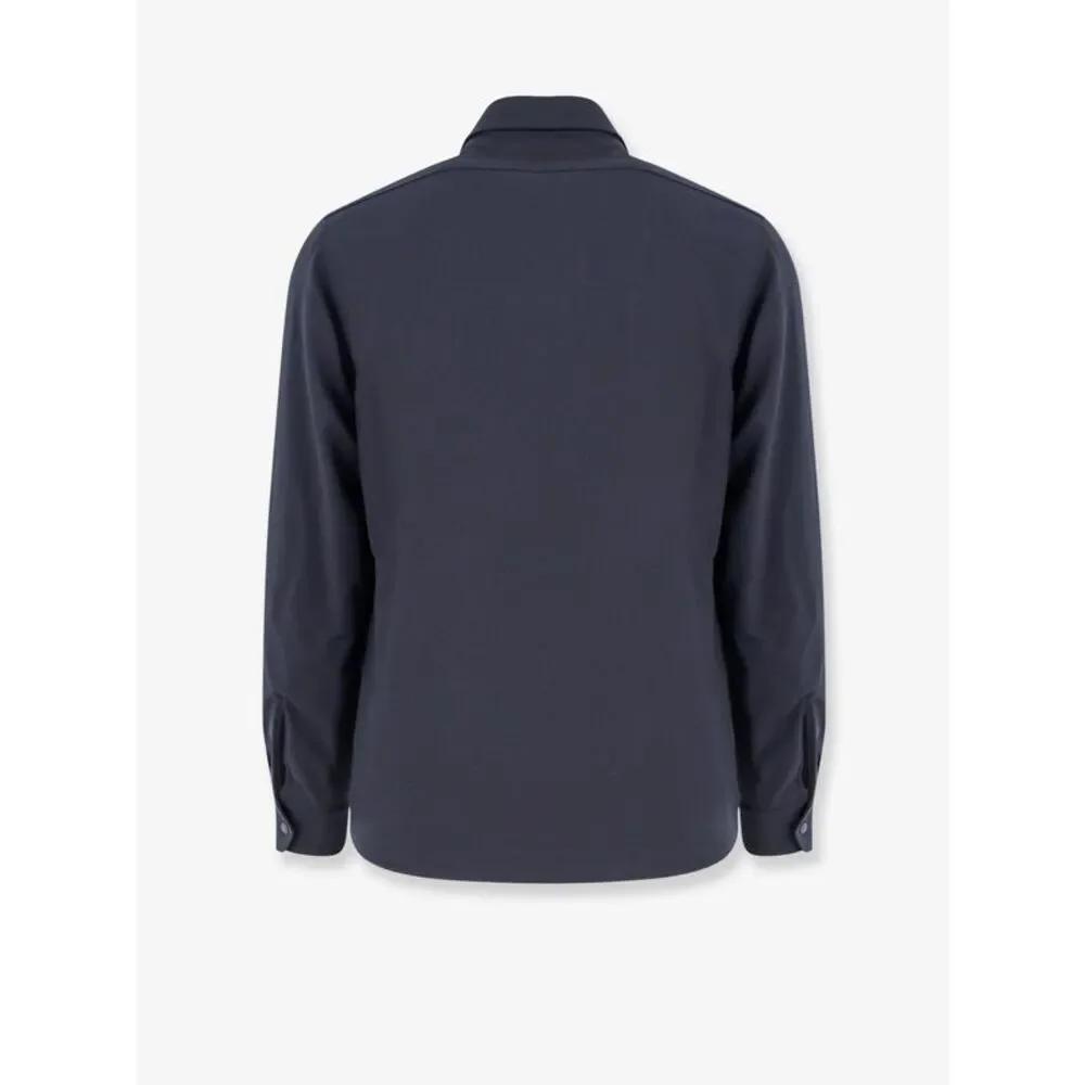 Aspesi Men Virgin Wool Blend Shirt/Jacket With Thermal Insulation